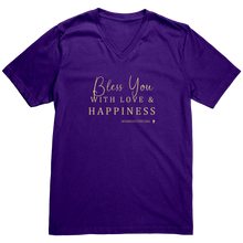 Load image into Gallery viewer, Canvas_Mens_V-Neck_Bless_You_Team_Purple_Mockup.png