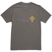Load image into Gallery viewer, Canvas_Mens_V-Neck_VCIM_Asphalt_Mockup.png