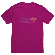 Load image into Gallery viewer, Canvas_Mens_V-Neck_VCIM_Berry_Mockup.png
