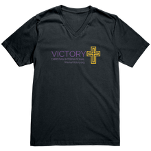 Load image into Gallery viewer, Canvas_Mens_V-Neck_VCIM_Dark_Grey_Mockup.png
