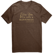 Load image into Gallery viewer, Canvas_TShirt_Bless_You_Heather_Brown_Mockup.png