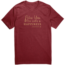 Load image into Gallery viewer, Canvas_TShirt_Bless_You_Heather_Canvas_Red_Front_Mockup.png