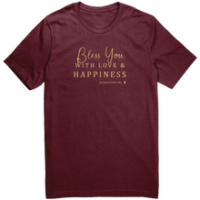 Load image into Gallery viewer, Canvas_TShirt_Bless_You_Heather_Cardinal_Front_Mockup.png