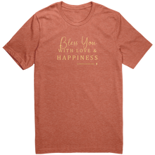 Load image into Gallery viewer, Canvas_TShirt_Bless_You_Heather_Orange_Front_Mockup.png