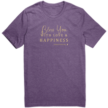 Load image into Gallery viewer, Canvas_TShirt_Bless_You_Heather_Team_Purple_Front_Mockup.png