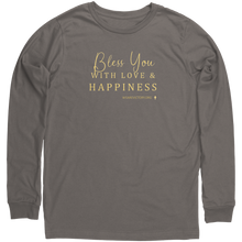 Load image into Gallery viewer, Canvas_Unisex_Long_Sleeve_Shirt_-_Bless__Asphalt_Mockup.png