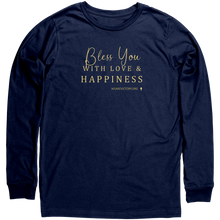 Load image into Gallery viewer, Canvas_Unisex_Long_Sleeve_Shirt_-_Bless__Navy_Mockup.png