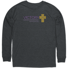 Load image into Gallery viewer, Canvas_Unisex_Long_Sleeve_Shirt_-_VCIM_Dark_Heather_Grey_Mockup.png