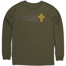 Load image into Gallery viewer, Canvas_Unisex_Long_Sleeve_Shirt_-_VCIM_Military_Green_Mockup.png