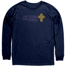 Load image into Gallery viewer, Canvas_Unisex_Long_Sleeve_Shirt_-_VCIM_Navy_Mockup.png