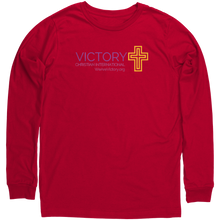 Load image into Gallery viewer, Canvas_Unisex_Long_Sleeve_Shirt_-_VCIM_Red_Mockup.png