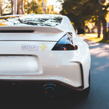 Load image into Gallery viewer, Victory_Bumper_Decals_ClearBumperSticker_White-Car_Mockup.png