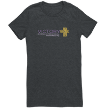 Load image into Gallery viewer, Womens_Shirts_VCIM_Dark_Grey_Heather_Mockup.png