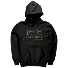 Load image into Gallery viewer, Youth_Hoodie_Bless_You_Black_Front_Mockup.png