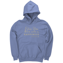 Load image into Gallery viewer, Youth_Hoodie_Bless_You_Carolina_Blue_Front_Mockup.png