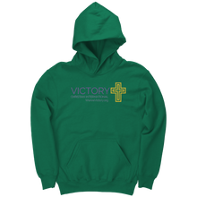 Load image into Gallery viewer, Youth_Hoodie_VCIM_Kelly_Green_Front_Mockup.png